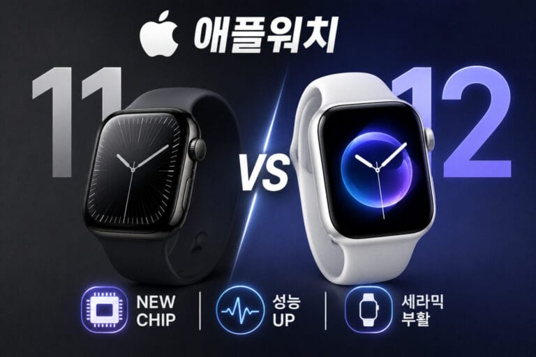 애플워치 시리즈 12 vs 11 전작 비교: 새로운 칩셋과 세라믹의 부활 (최신 루머)