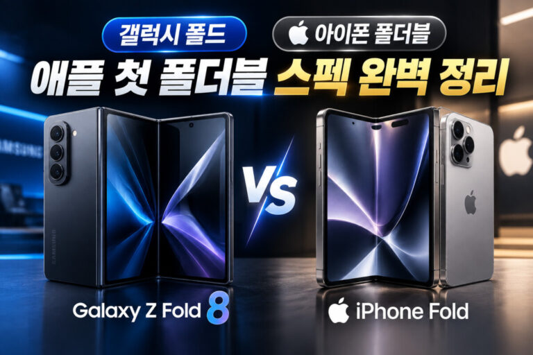 아이폰 듀오 갤럭시 폴드 비교