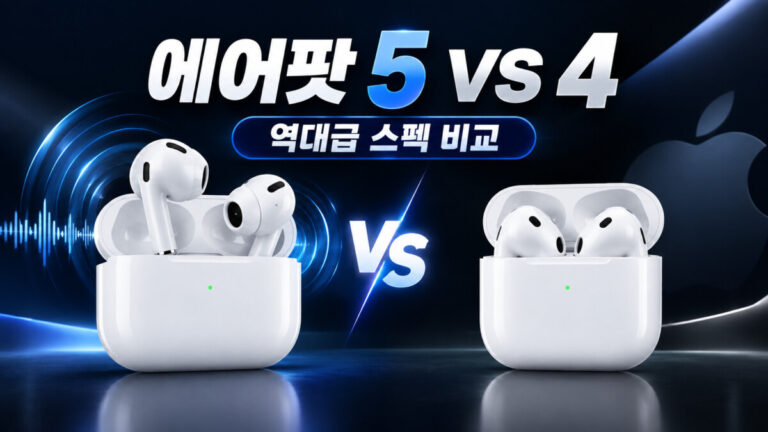 에어팟 5 에어팟 4 비교: 오늘 새벽 발표된 역대급 스펙과 가성비 완벽 정리