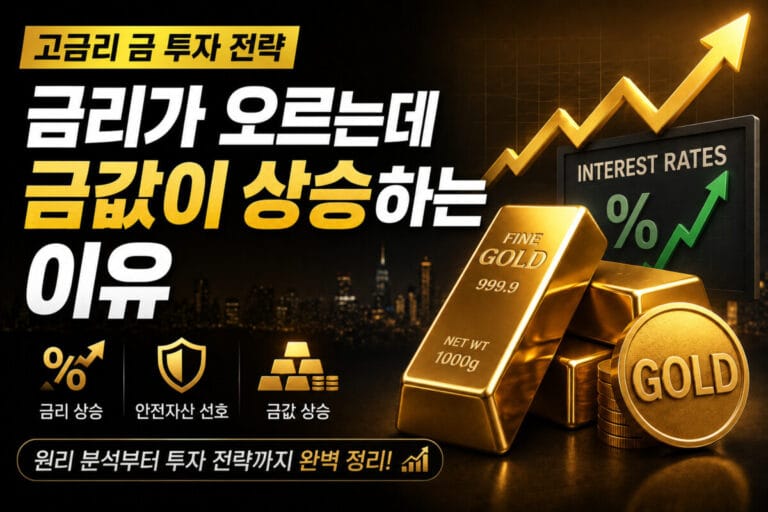 고금리 금 투자 전략: 금리가 오르는데 금값이 상승하는 이유