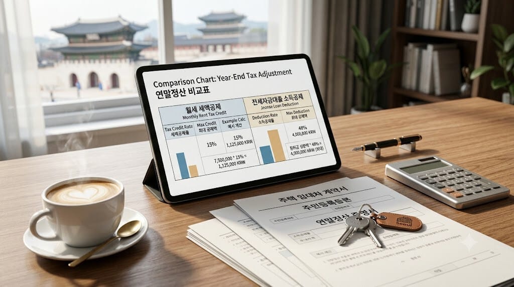 월세 세액공제 전세자금대출 비교